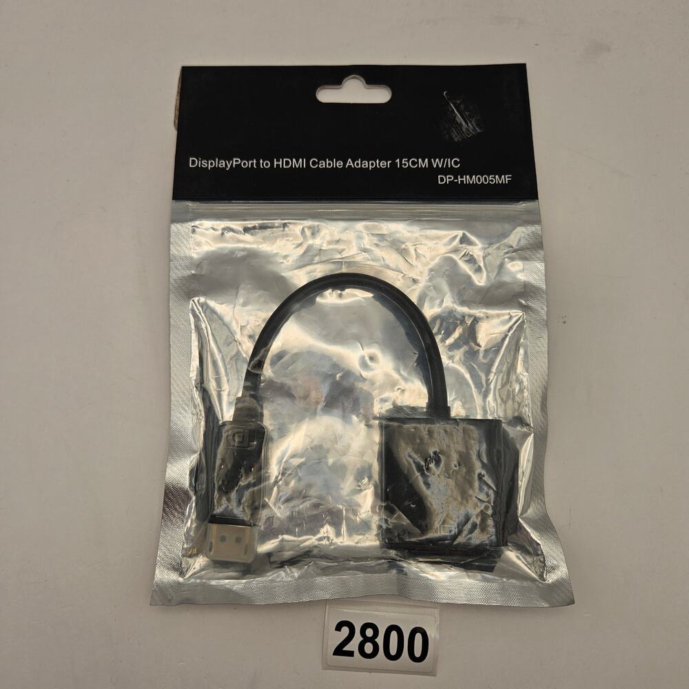 DISPLAYPORT TO HDMI CABLE ADAPTER DP-HM005MF NWT